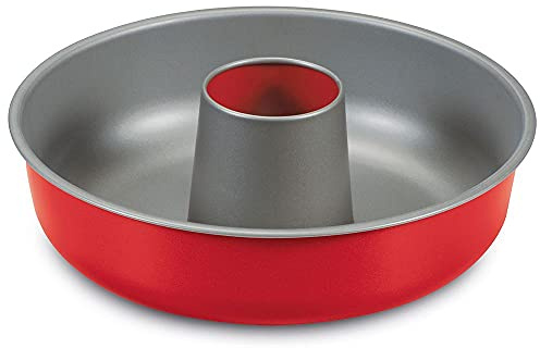 Guardini 51525HGNAM Rossana 2.0, Donutform, 25 cm, Stahl mit Antihaftbeschichtung, Farbe Rot/Grau, Edelstahl