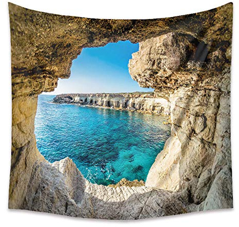 Tapiz de pared 3D en forma de cueva para decoración de salón, dormitorio, 150 x 200 cm