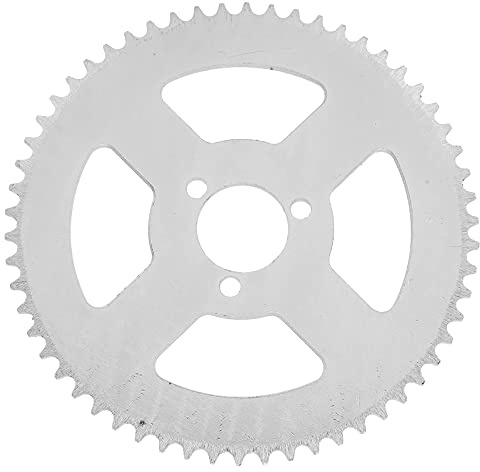 Alomejor T8F 58T Weißer Stahl Kettenrad Kettenrad 3 Loch Kurbelgarnitur 29mm für 47/49cc Mini Motorrad ATV Kart