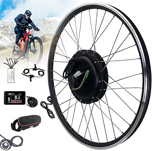 Ebike Conversion Kit,48V 1000W/1500W Electric bike conversion kit Rear Wheel, Brushless Gear Hub Motor, E-bike Motor Wheel With Display,20/24/26/27.5/28/29/700C Rear Wheel,1500W-700C
