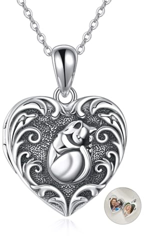 YAFEINI Baum des Lebens Medaillon Halskette S925 Sterling Silber Medaillon Halskette, die Bilder hält Baum des Lebens Medaillon Anhänger Schmuck für Frauen Frau Freundin