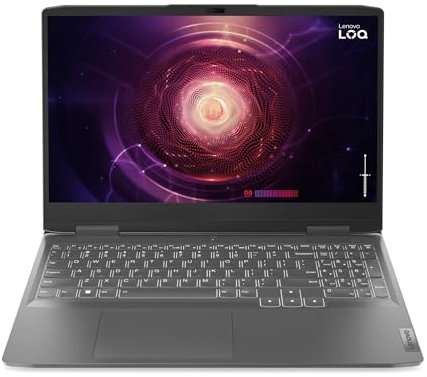 Lenovo LOQ Gen 8 - Ordenador Portátil Gaming 15.6 FHD (AMD Ryzen 7 7840HS, 16 GB RAM, 512 GB SSD, NVIDIA GeForce RTX 4050 6 GB, 144Hz, Wi-Fi 6, Sin Sistema Operativo) Gris - Teclado QWERTY Español
