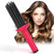 Pettini Arricciacapelli per Capelli, Rizador de Cabello Hair Curler, Anti Slip Curling Wand Herramientas para el Cabello Rizado con 17 Dientes de Peine, Antideslizante Rizador de Herramientas