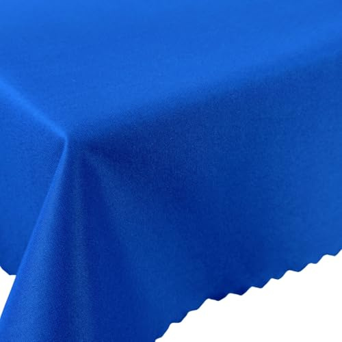 wasserdichte Tischdecke Gartentischdecke Wasserabweisend Wetterfest Garten Balkon Terrasse Marine Blau 110x180 cm