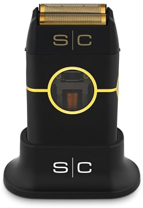 StyleCraft Instinct Metal Cordless Double Foil Shaver with IN2 Vector Motor Intuitive Torque Control, USB-C Rechargeable (Black)