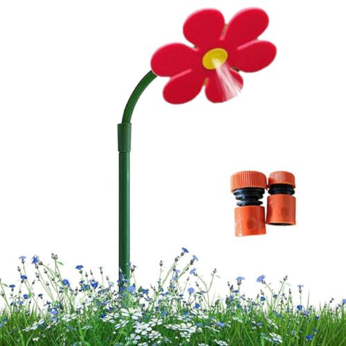 Sprinkler mit tanzenden Gänseblümchen, verrückter Sprinkler mit tanzenden Blumen, 360 ° drehbarer Sprinkler mit tanzenden Blumen, Sprinkler-Sprüher zur Rasenbewässerung, Sprinkler aus Kunststoff for d
