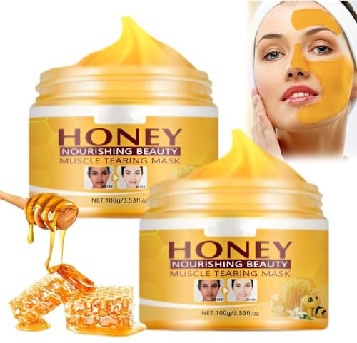 Rejuvenating Honey Tear-Off Mask,Honey Tear off Mask Peel Mask, 100g. (2pcs)