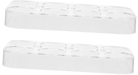 Hohopeti 2 Stück Eierablage Für Kühlschrank 8 Stück Eierhalter Aus Langlebigem Kunststoff Stapelbarer Kühlschrank Eierbehälter Zur Sicheren Und Platzsparenden Aufbewahrung