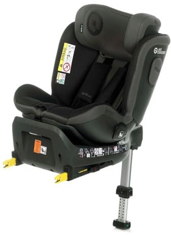 Jané iXpert, iSize Autositz mit Isofix, 360° drehbar, 40 bis 105 cm, 0 bis 4 Jahre, Neugeboreneneinlage, Abziehbar und waschbar, schwarz
