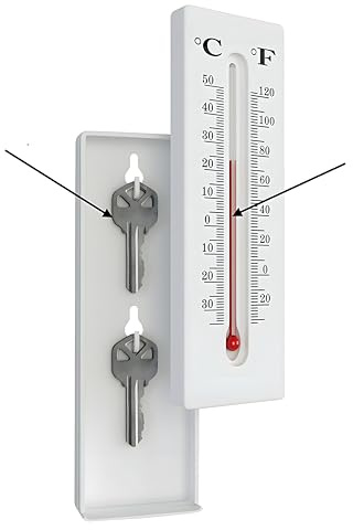 Getarnte Versteck Thermometer - Schlüssel Geheimfach Tresor Safe
