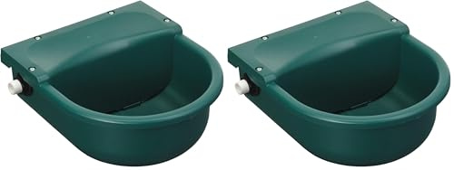 Kerbl Schwimmer-Tränkebecken S522 (inkl. Ablaufstopfen, Fassungsvermögen 3l, Wasseranschluss G 1/2“) 22522 (Packung mit 2)