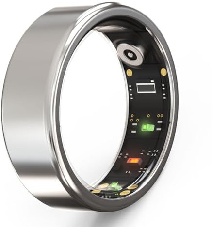Smart Health Ring - Fitness Tracker con cardiofrequenzimetro, contapassi, monitoraggio del sonno e dell'attività, design impermeabile per uno stile di vita attivo