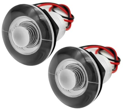Agwuoetr 2pcs 12V Lumières de Passage LED Bleues, Lampe Submersible, Lampe de Courtoisie Marine Étanche pour Véhicule Récréatif (RV), Navire Maritime