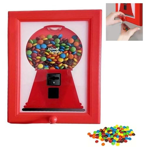 Candy Dispenser Picture Hanging Candy Frame Gumball Machine Gumball Machine In A Frame For Nuts, Dog & Cat Treats, Hang on Wall, Wall Mounted Dispenser Picture Photo, Birthday and Holiday Gifts