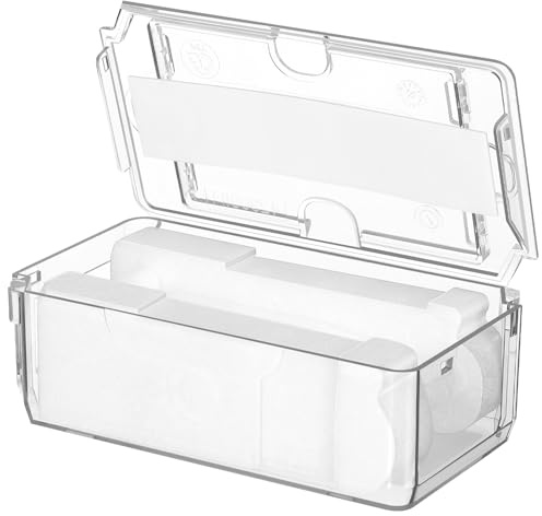HOMSFOU Scatola Watch Box Trasparente in Pet Struttura a Coperchio Tradizionale e Supporto Interno, Custodia per Orologi per Esposizione e Confezione da Viaggio