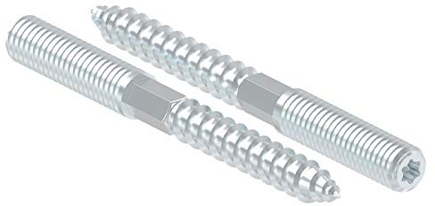 Stahl verzinkte Stockschraube, M8 x 80mm, 10er Pack