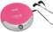 ROXX Baladeur Portable MP3 Lecteur CD PCD 501 avec Anti-Choc Rose