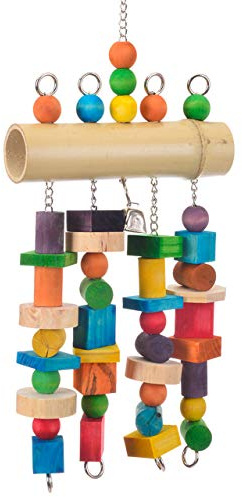 HappyBird | Papageienspielzeug Bambus de Luxe XXL, das Vogelspielzeug für alle Papageien