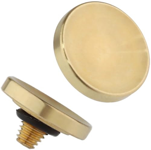 Haoge SRB-YG Metall Auslöseknopf für Fujifilm X100vi GFX100RF XT5 X-E2S X-E3 XT50 XE5 xt4 X-T2 X-T3 X-T30 X-T20 X-Pro2 xpro3 X100T X100S X100F x100v und Leica D-LUX 8 Q3 M10 M-E M-11 Concave Golden