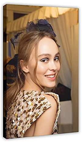 Actor Lily Rose Depp 49 Canvas Poster Wall Art Decor Print Picture Paintings for Living Room Bedroom Decoration 16x24inch(40x60cm) Frame: