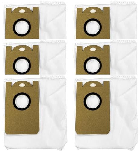 Mribo Sweeper 6-Pack Staubbeutel für Honiture Q5, Q6, Q6 PRO, für Laresar L6 Pro, für Imou L11 Pro, für Airrobo T10+, für Neabot N2