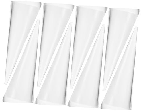 Konischer Ringständer, dekorativer Ringhalter, Turmkegel, Präsentationsständer, Ringvitrine, Ringhalter, Ringhalter, Schmuckständer, Acryl, 8 Stück