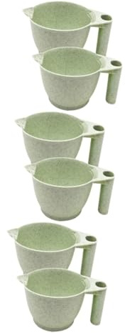 NOLITOY 6pcs Hair Dye Mixing Bowl for Salon Tint Bowls Ergonomic Handle Material Easy Cleaning