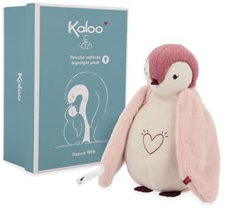 KALOO - Peluche Veilleuse Bébé Musicale et Lumineuse - Veilleuse Doudou Bruits Blancs -Rose - 20cm - Doudou dès la Naissance - K212011