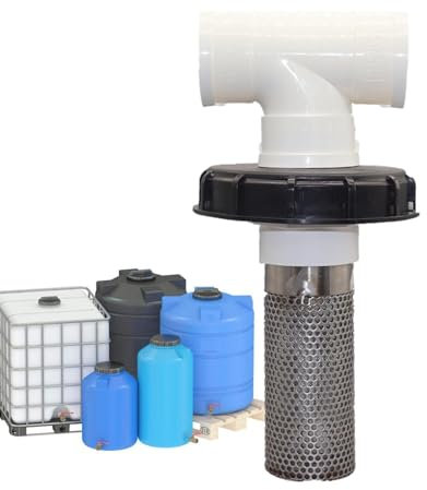 Hose Inlet Strainer Filter | Rain Water Outlet Hose Filter,Rain Water Inlet Screen Cap Washable Set for Most Barrel Nuts
