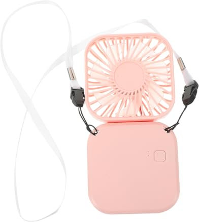 ULTECHNOVO 1 Pieza Ventilador Mini Portátil Plegable USB Recargable Silencioso para Ventilador de Escritorio Color Rosa para Uso Casa y Oficina
