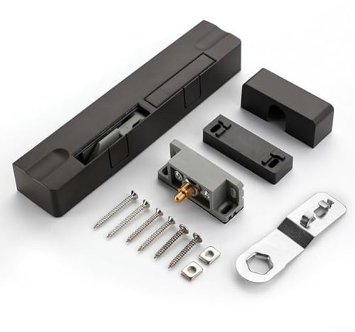 Ammortizzatore regolabile per porte in legno, meccanismo idraulico con chiusura silenziosa (bianco-destro)