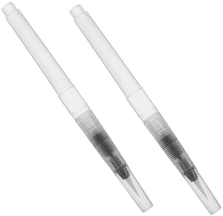 VINTORKY 2 Stück Essbare Pigmentmarker Weiß Lebensmittelechte Dekorationsstifte für Kuchen Fondant Kekse Backen DIY Torten Verzierung mit Präzisionsspitze und Komfortablem Griff