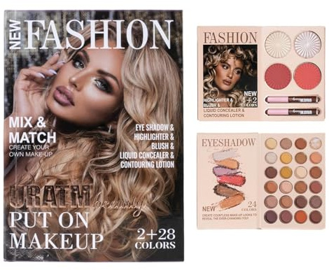 Eyeshadow Palette - Long Lasting 30 Color Blush Pressed Glitter Makeup Palette | Versatile Eyeshadow for Daily Wear, Parties, Travel, Birthdays, Dates or Photoshoots Use