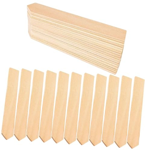 DOITOOL 50 pezzi Etichette per Piante in Legno Resistenti all Acqua Marcatori da Giardino con Punta per Identificazione Facile da Cartellini Semenzaio per Orto e Serra Riusabili e Pratici