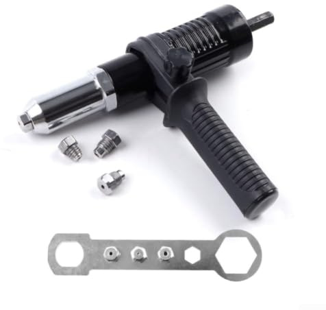 Cabezal adaptador de remache eléctrico para taladro inalámbrico, broca de remache de acero de aleación M5, kit de herramientas de mano de bajo ruido, remachado portátil