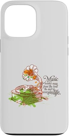Custodia per iPhone 13 Pro Max La musica lava via la polvere del grammofono della vita quotidiana