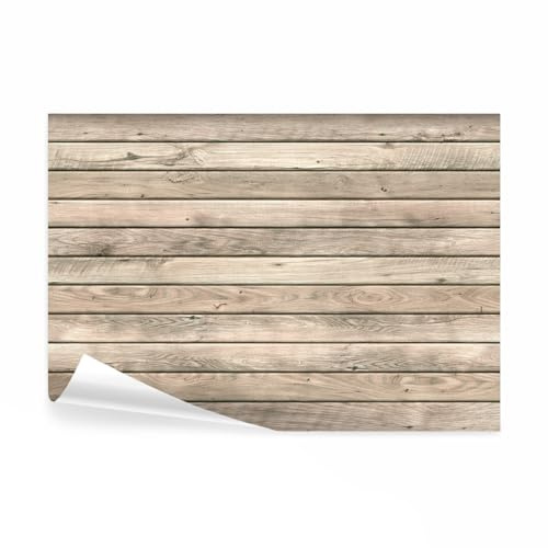 decomonkey Fototapete Holzwand 400x280 cm XL Tapete Fototapeten Vlies Tapeten Vliestapete Wandtapete moderne Wandbild Wand Schlafzimmer Wohnzimmer Holzoptik Brett Holz Holz braun