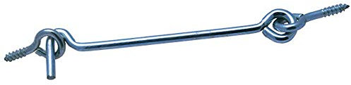 irsa24 100 X Sturmhaken mit 2 Ösen 3.20x40 Eisen glanzverzinkt