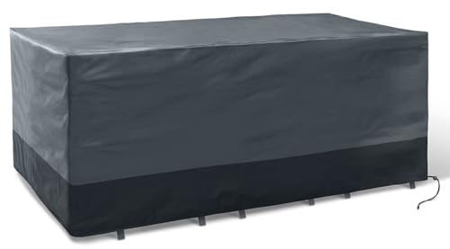 IDMarket - Housse de protection pour table de jardin rectangulaire