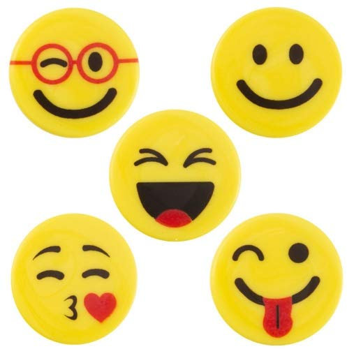 Schokoladendekoration Smilies 30mm 175 Stück