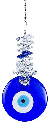 YFCTLM Cazador de Sol Talisman SunCatcher con Cuentas de Cristal Buena Suerte Charm Bendición Ornamento Decoración de jardín