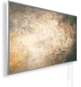 Bildheizung mit 1200 Watt ✓ mit TÜV SÜD ✓ 5 Jahre Herstellergarantie ✓ Überhitzungsschutz ✓ Infrarotheizung mit Motiv: Ölmalerei auf Rauputz ✓ inkl. Thermostat