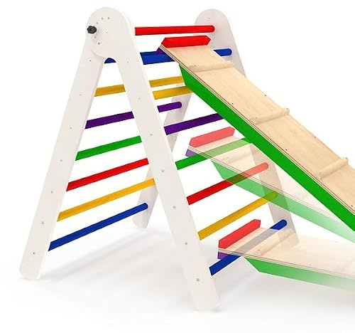 SportBaby Jouet d'activité pour enfants Tour d'escalade avec toboggan « Climbing-80 » Centre de jeux et toboggan pour enfants (multicolore)