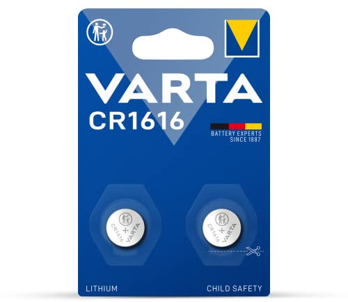 Varta Pack de 2 Piles Électroniques Lithium CR1616 (Lot de 4)