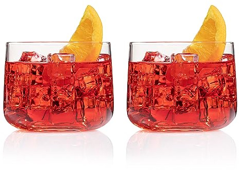 HISTORY COMPANY The Perfect Negroni Cocktailglas, italienisches Cocktailglas, 325 ml, 2-teiliges Set (Geschenkbox-Kollektion)