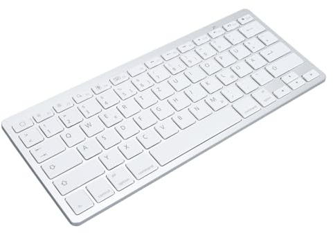 Focket Tastiera Wireless Bluetooth, Piccola Tastiera Wireless Esterna Portatile, Tastiera Bluetooth Universale, Tastiera Ultra Sottile per Windows, Android, Computer, Desktop,
