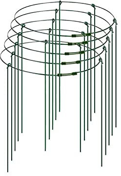 PLJKIHED Pflanzenhalterung, 5 Stück, verstellbar, Kletterpflanzenstütze, Käfig, Gartengitter, Teleskop-Blumenständer, Gartenwerkzeugrahmen, Pflanzenstütze Stabilize