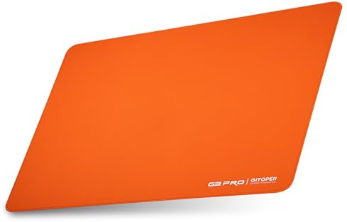 GITOPER G2 PRO Esports Gaming Mouse Pad-Soft Base Non-Slip with Smooth Surface Fabric Control Type (Orange)