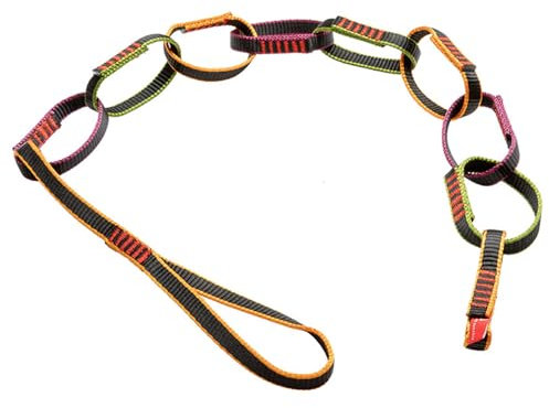 TWEW Umformringe Schlingen Kette Seil Outdoor Klettern Kette Seil Nylon Gurtband Schlingen Sichere Kette Seil Kletterausrüstung