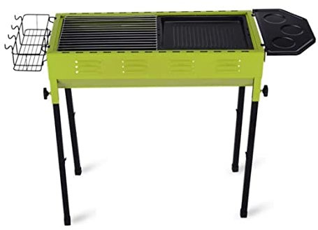 Camping Grill Träkol Grill Med Förvaringskorg Vikbar Kolgrill Med Grillset I Rostfritt Stål Campinggrill Picknickgrill